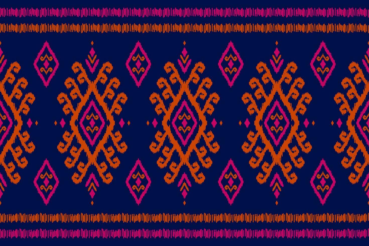 Teppich ethnisch Ikat Muster Kunst. aztekisch ethnisch nahtlos Muster im Stamm. Mexikaner Stil. vektor