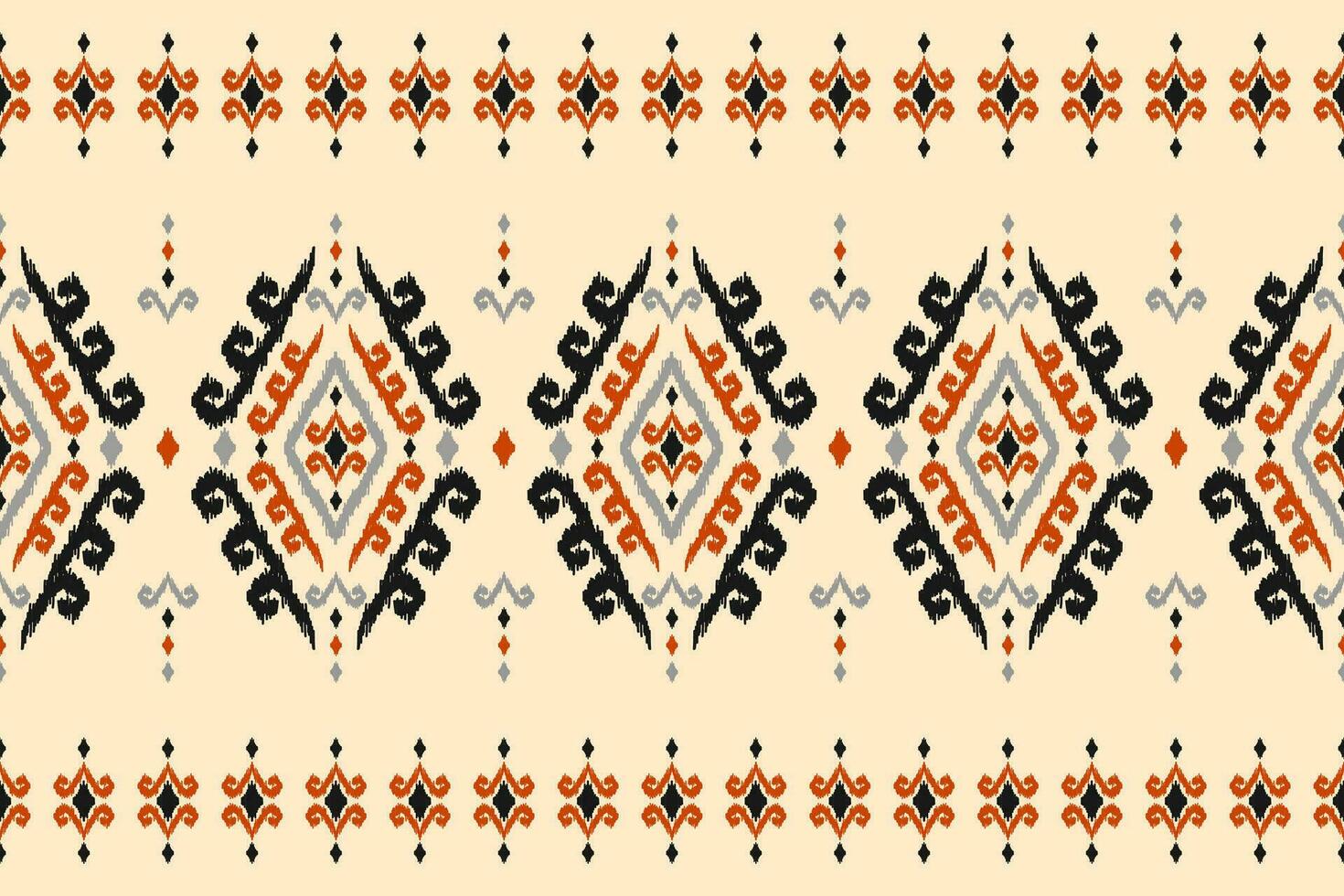 Teppich ethnisch Ikat Muster Kunst. aztekisch ethnisch nahtlos Muster im Stamm. Mexikaner Stil. vektor