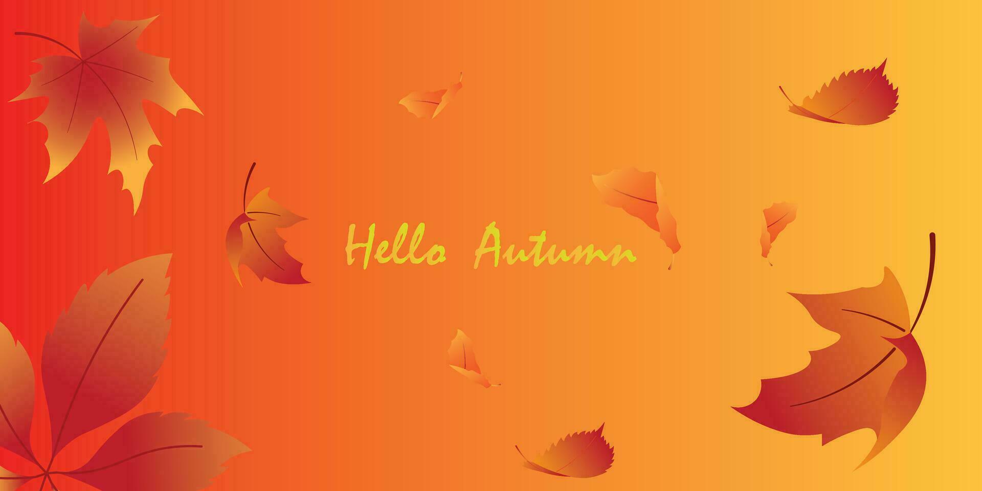 Hintergrund Design mit Herbst Thema. vektor