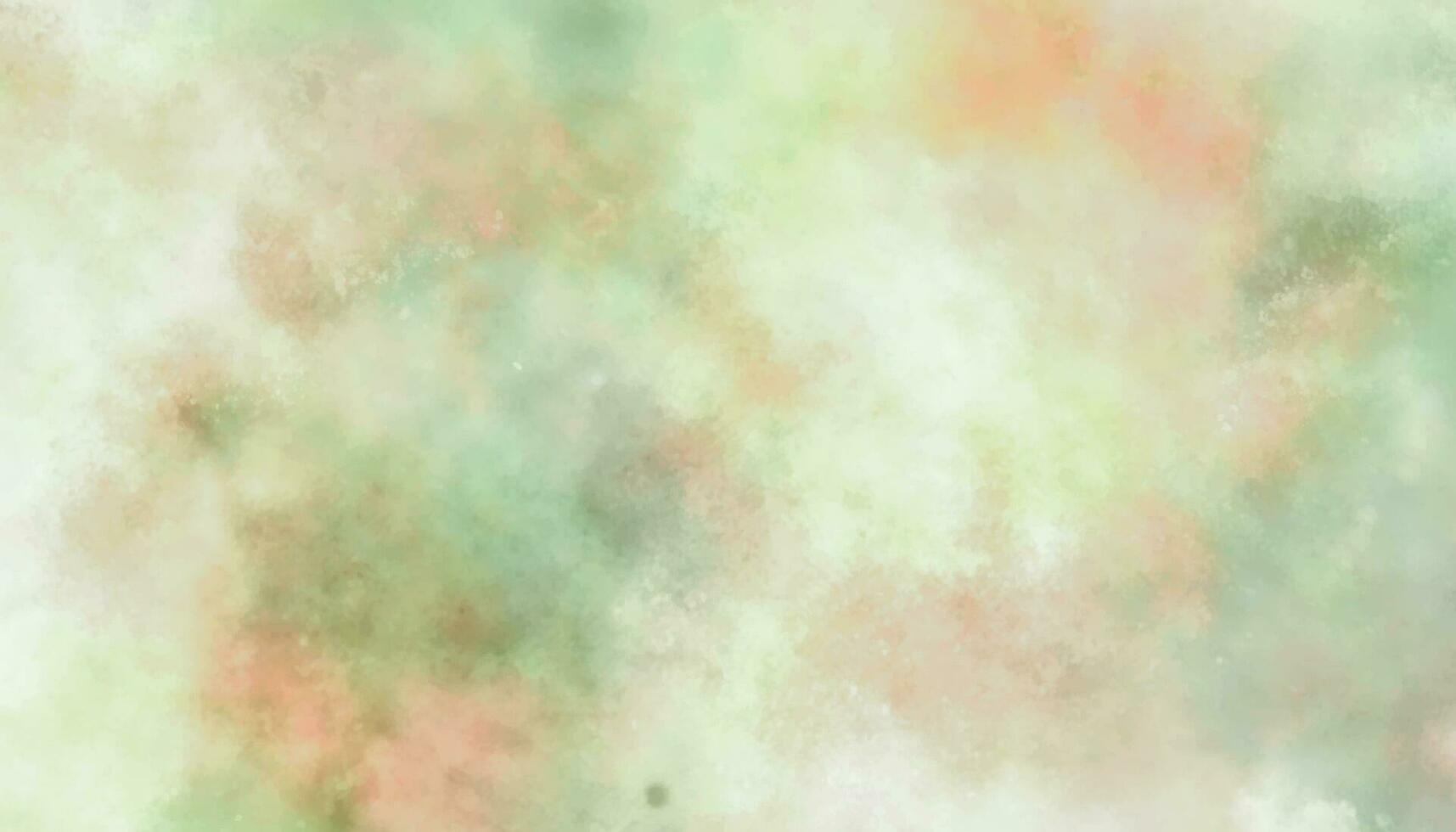 bunt Aquarell Hintergrund von abstrakt Sonnenuntergang Himmel mit geschwollen Wolken im hell Grün und Blau Farbe Design. modern Aquarell Design waschen aqua gemalt Textur schließen hoch, grungy vektor