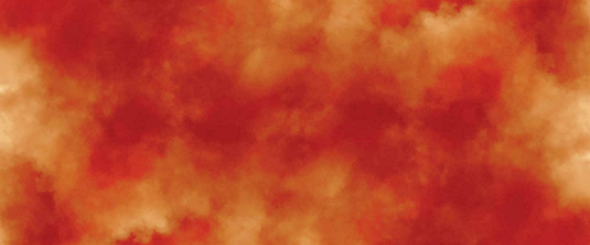 Orange und rot Aquarell Vektor Hintergrund. abstrakt Feuer Orange Farbe beflecken Nahansicht isoliert auf Weiß Hintergrund.