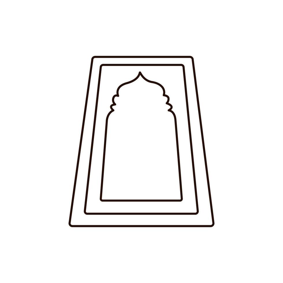 Illustration Vektor Grafik von das Gebet Teppich