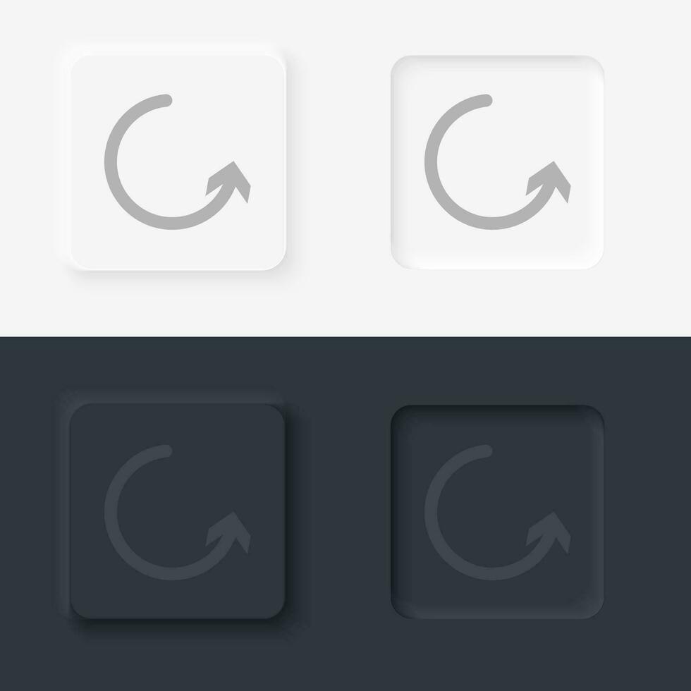 pil vektor ikon, neumorf stil pil knapp vektor ikon på svart och vit bakgrund uppsättning