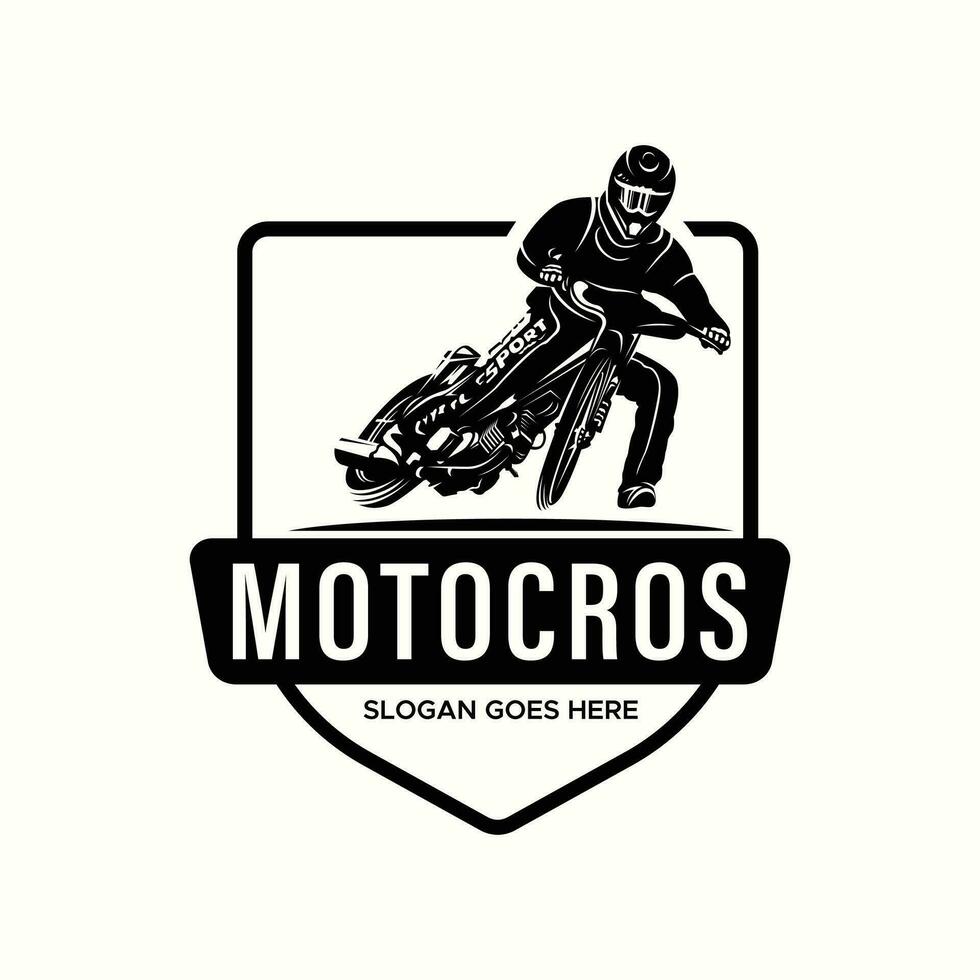 Moto-Cross Logo Vorlage Vektor Bild