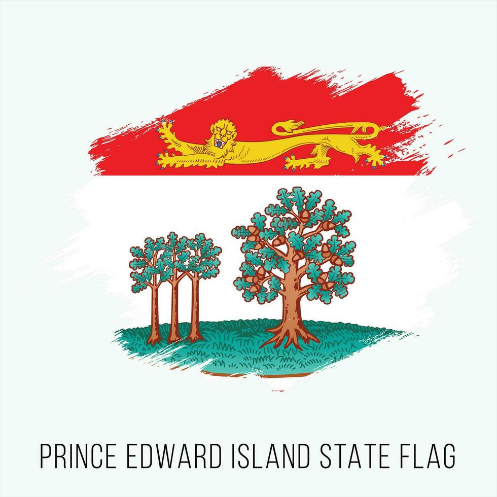Kanada Provinz Prinz edward Insel Vektor Flagge Design Vorlage