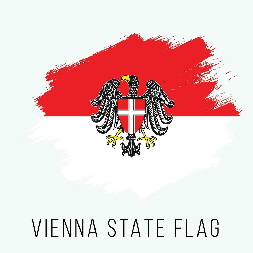 Österreich Zustände Wien Vektor Flagge Design Vorlage