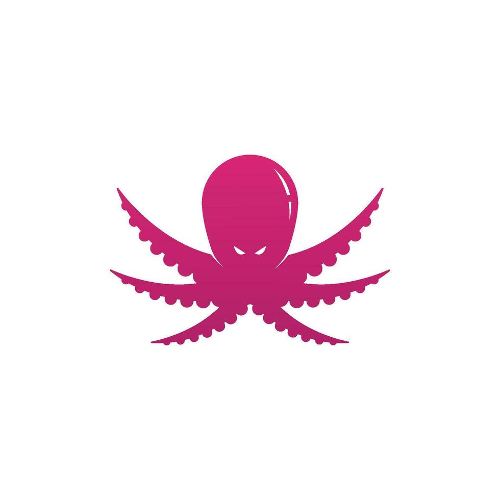 bläckfisk logotyp ilustration vektor