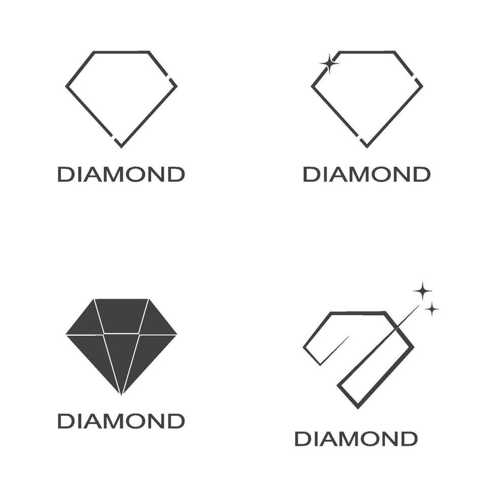 diamant logotyp vektor mall