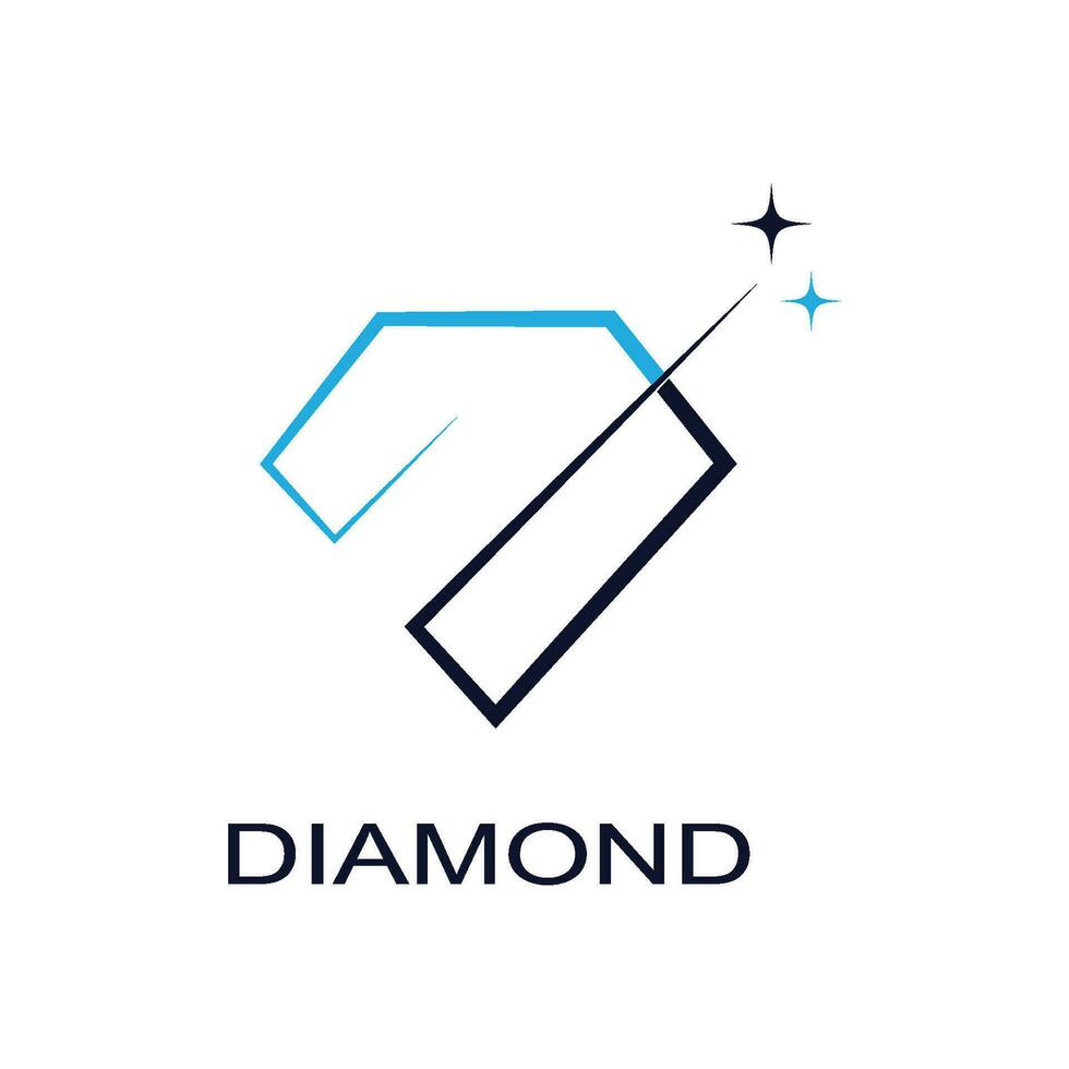 diamant logotyp vektor mall