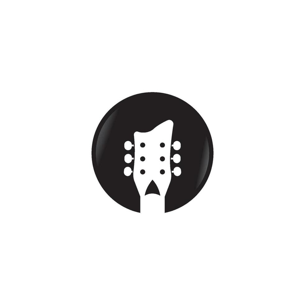 gitarr logotyp vektor