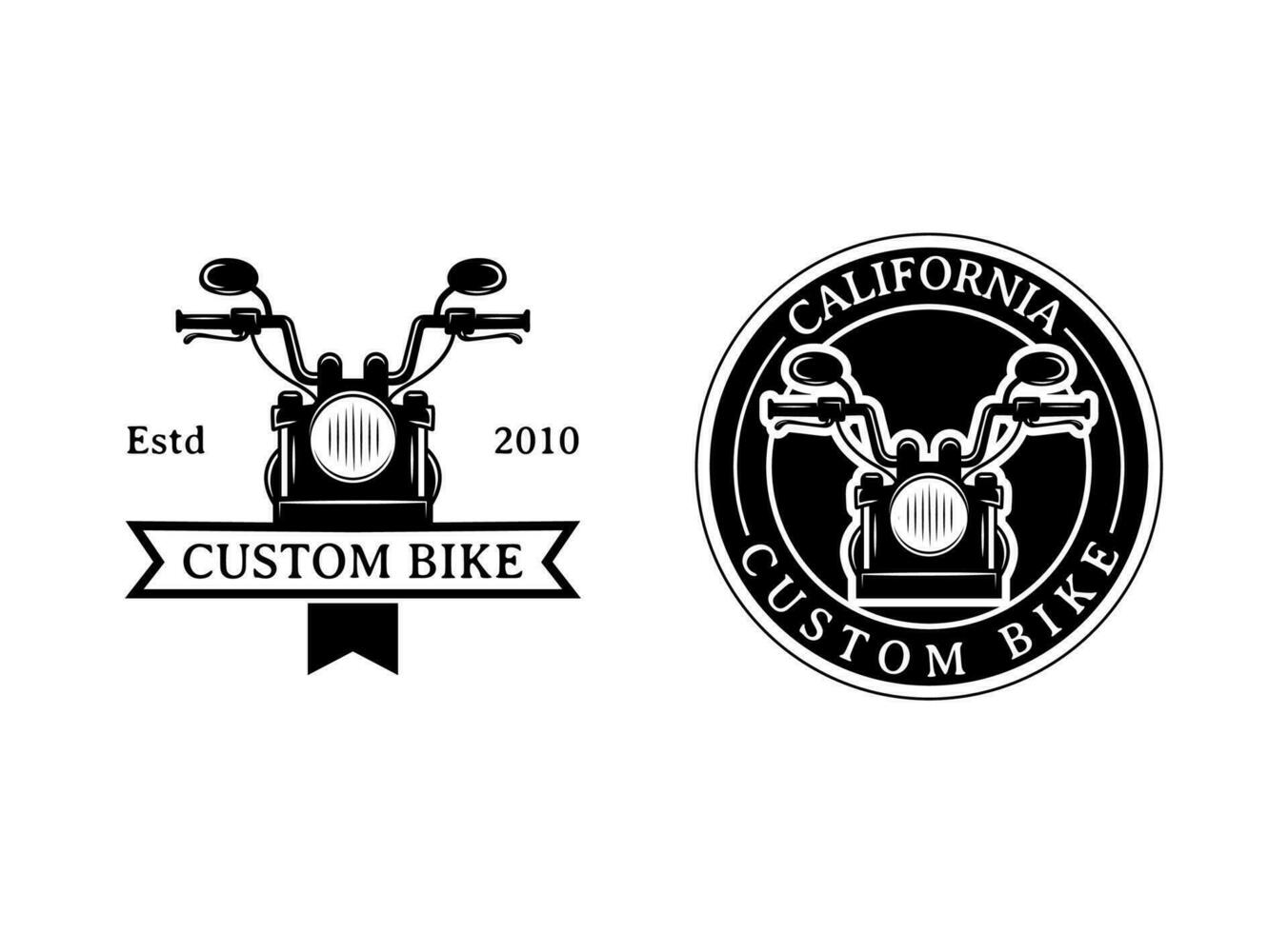 amerikan motorcykel klubb logotyp design vektor isolerat. redo tillverkad logotyp mall uppsättning vektor isolerat