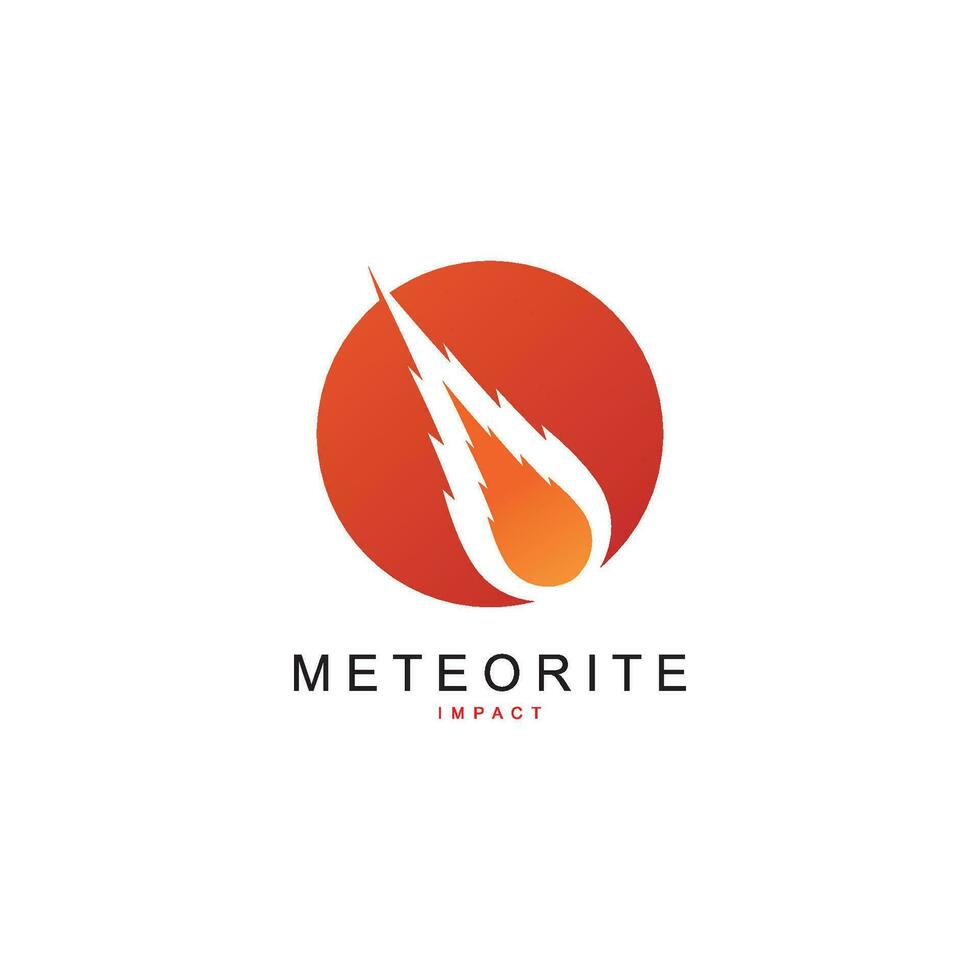 meteor logotyp vektor