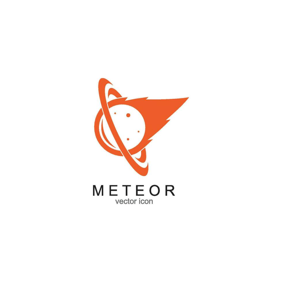 meteor logotyp vektor