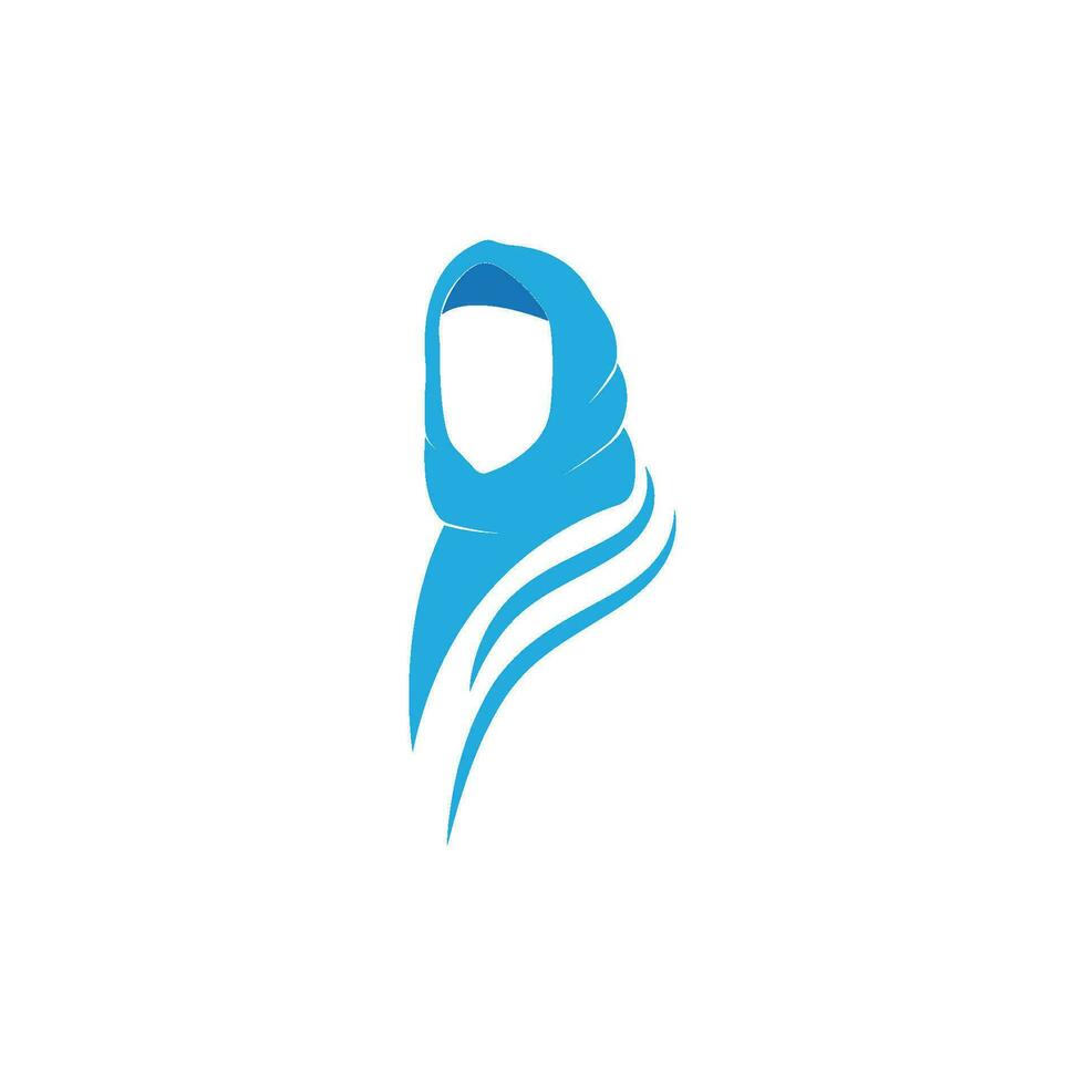 muslimah Hijab Logo Vorlage Vektor
