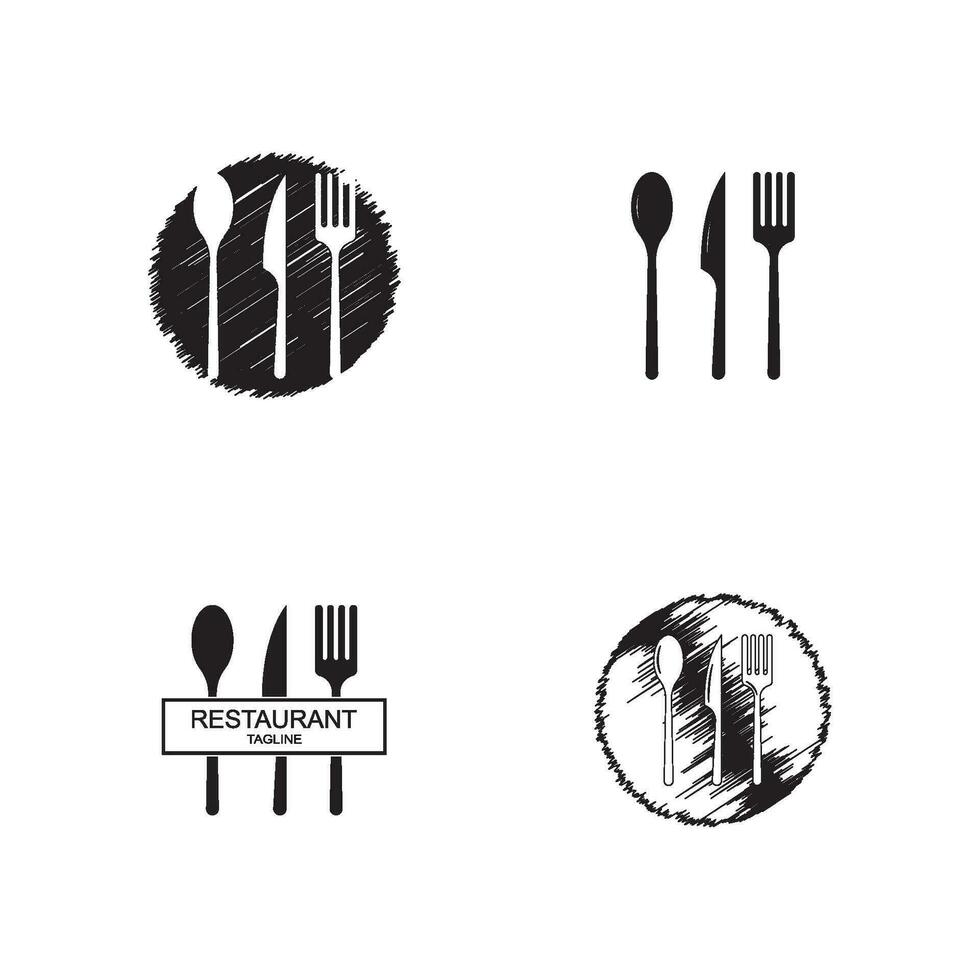 abstrakt Logo von ein Cafe oder Restaurant. vektor