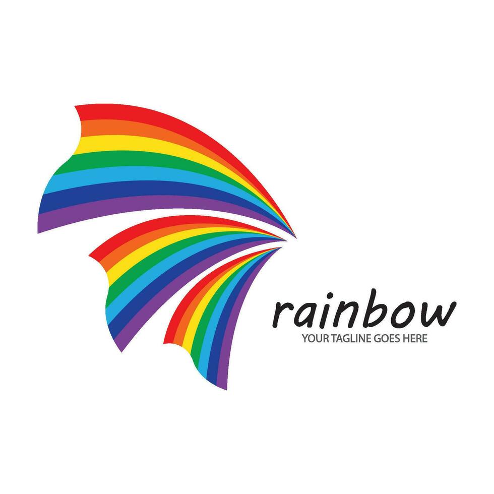 Regenbogen Symbol Logo Vektor Vorlage