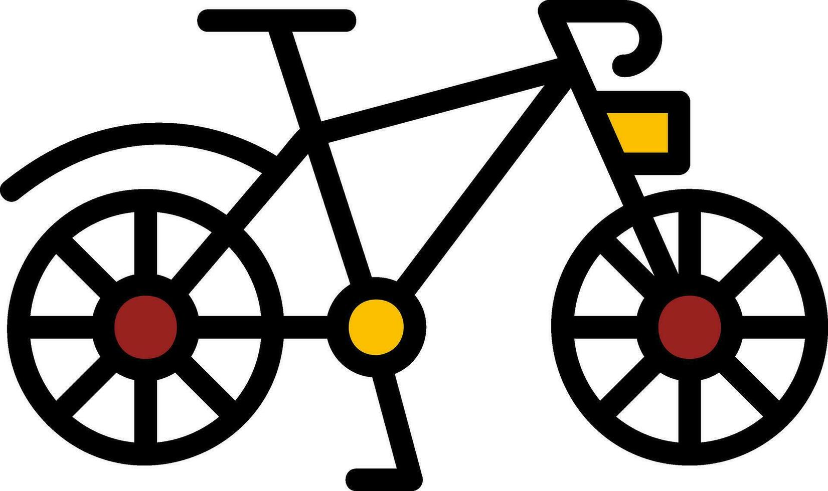 Fahrrad-Vektor-Icon-Design vektor