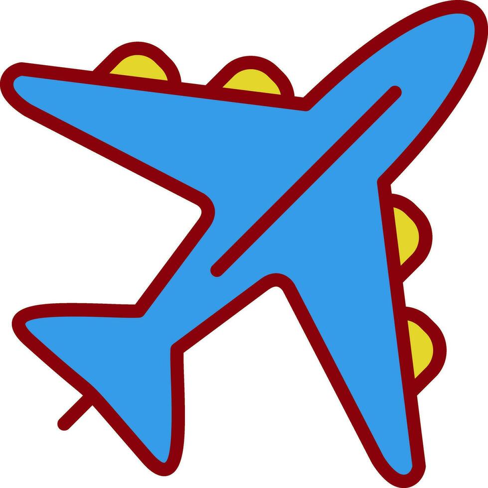 Flugzeug-Vektor-Icon-Design vektor