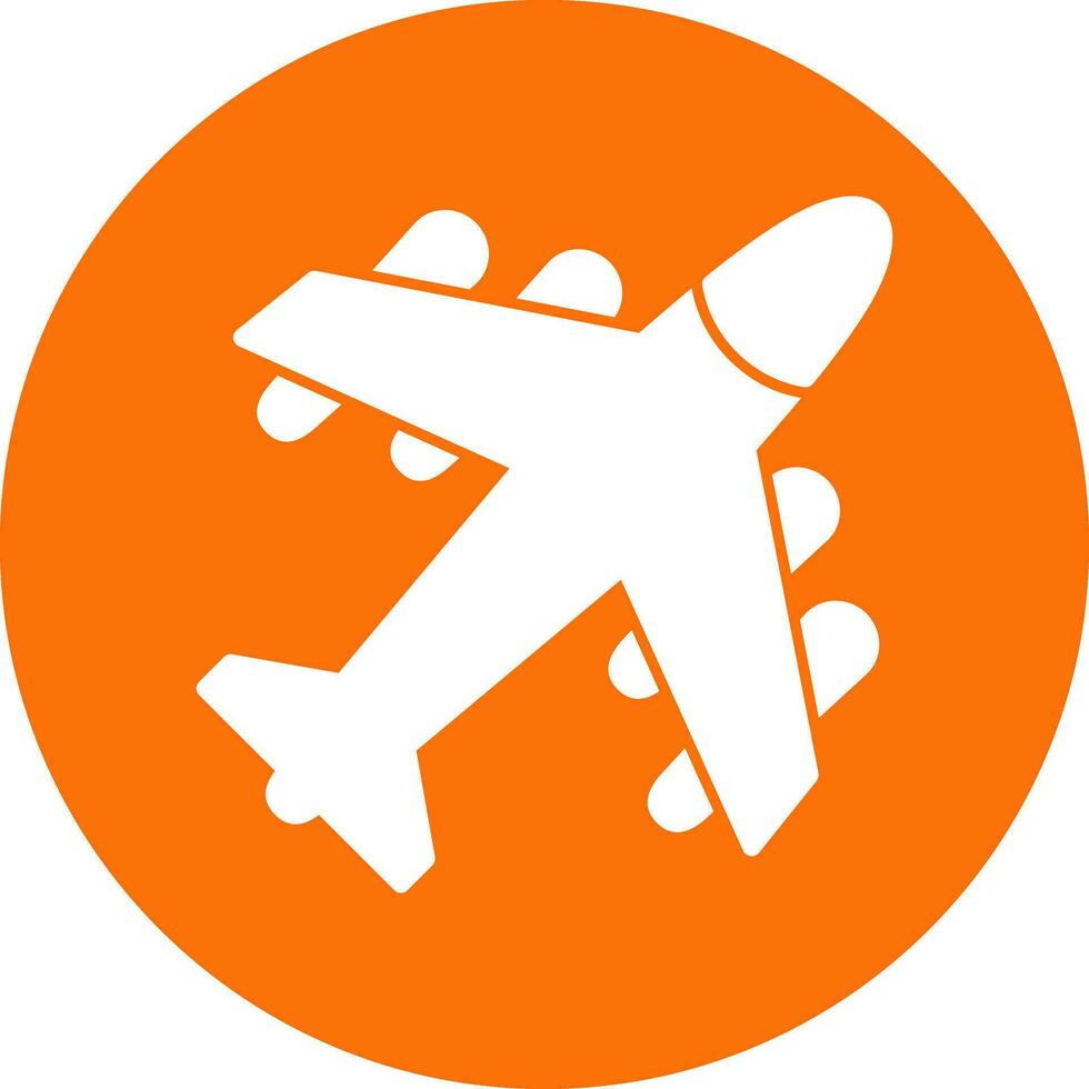 Flugzeug-Vektor-Icon-Design vektor