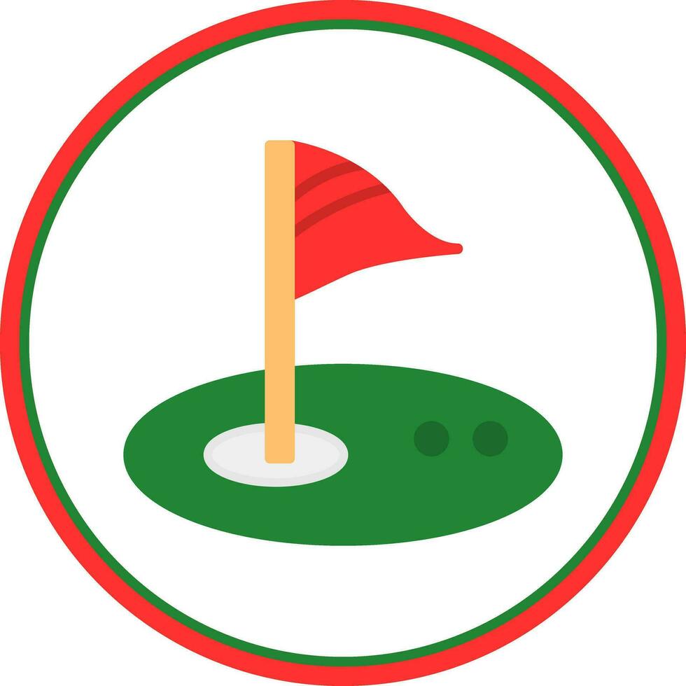 Golf-Vektor-Icon-Design vektor