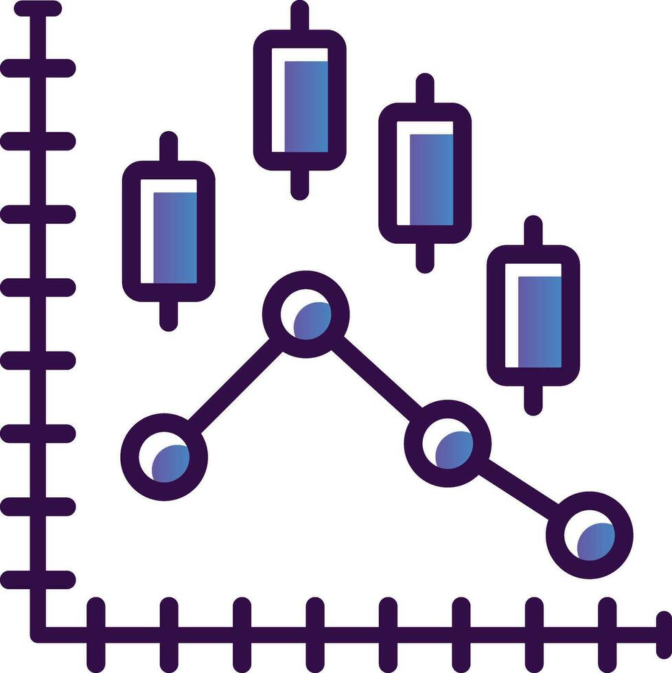 Diagramm-Vektor-Icon-Design vektor