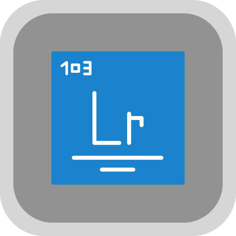 Lawrencium Vektor Symbol Design