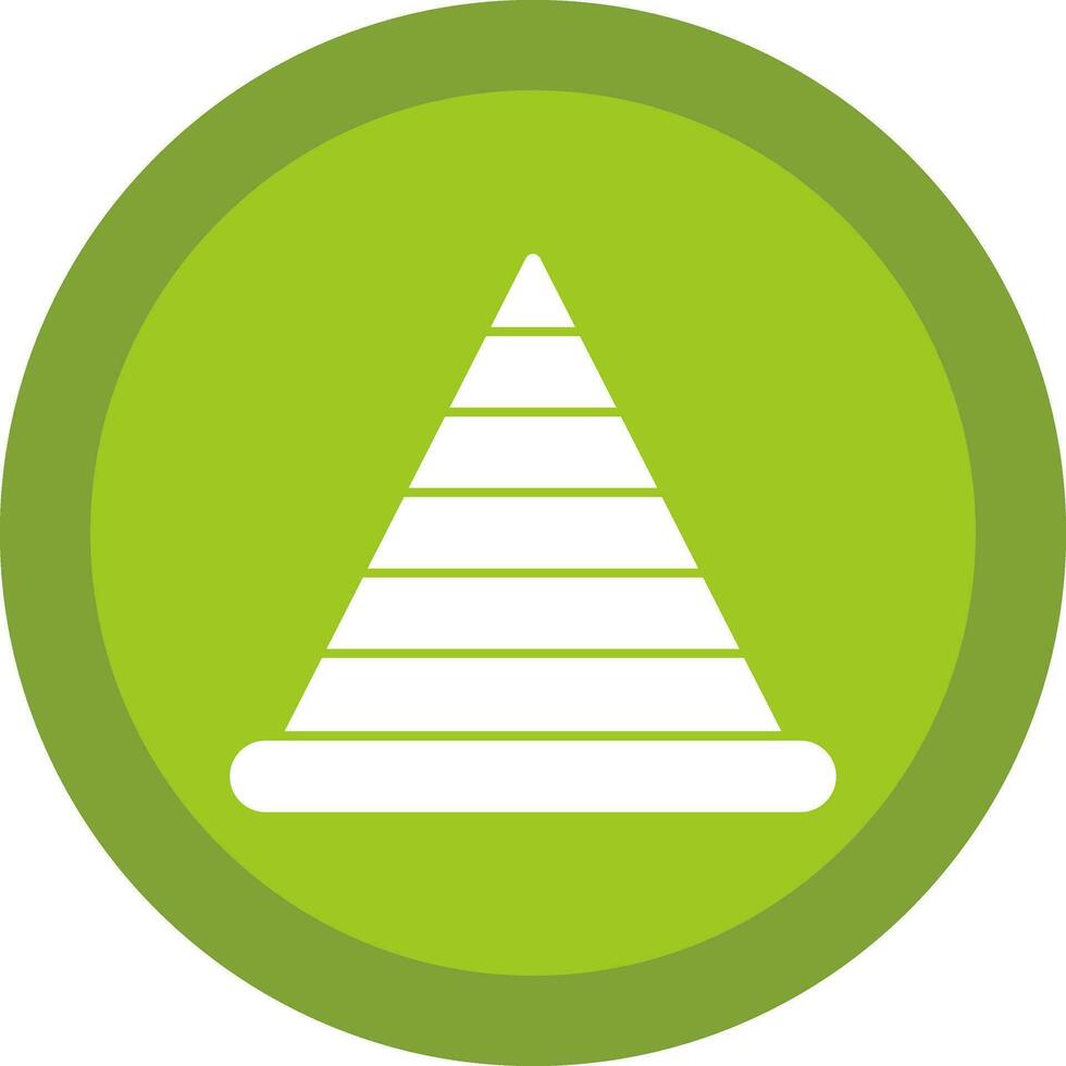 Pyramidenvektor-Icon-Design vektor