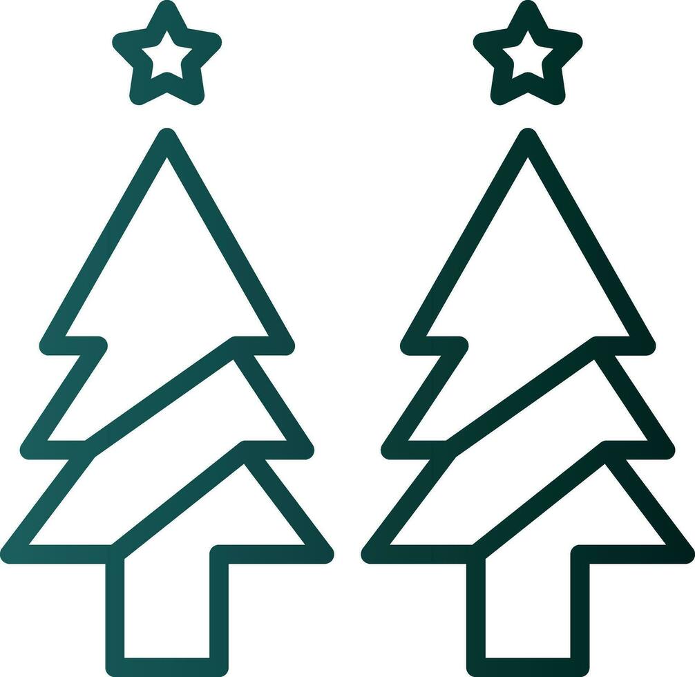 Weihnachtsbaum-Vektor-Icon-Design vektor