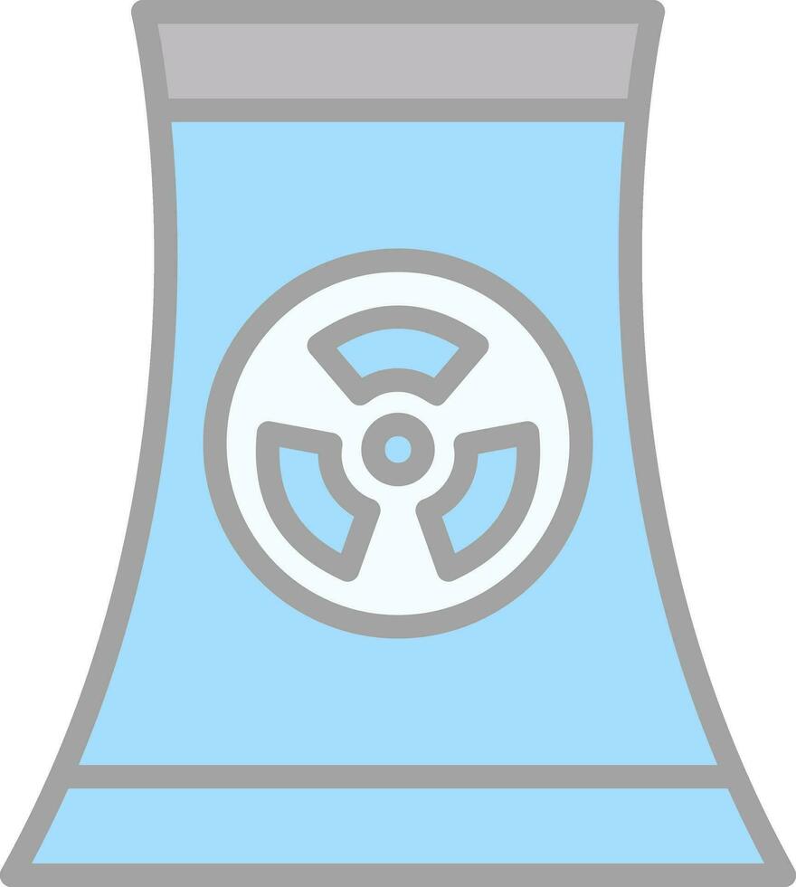 nukleares Vektor-Icon-Design vektor