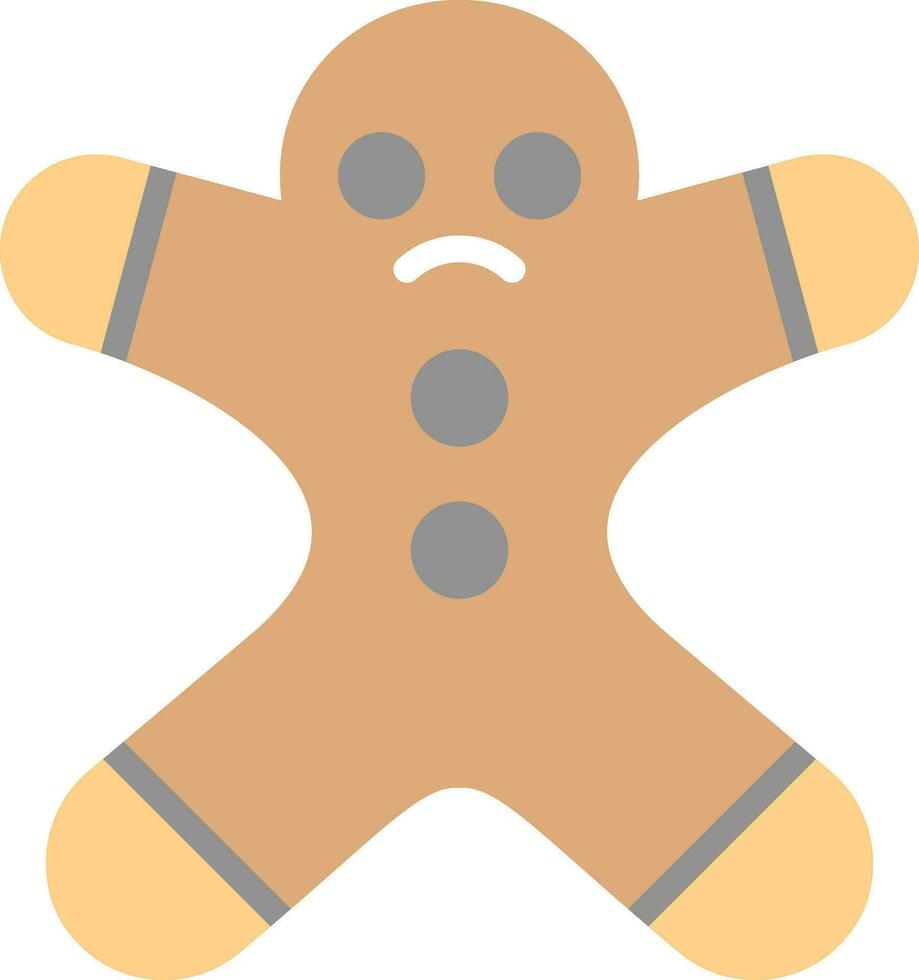 Lebkuchen Mann Vektor Symbol Design