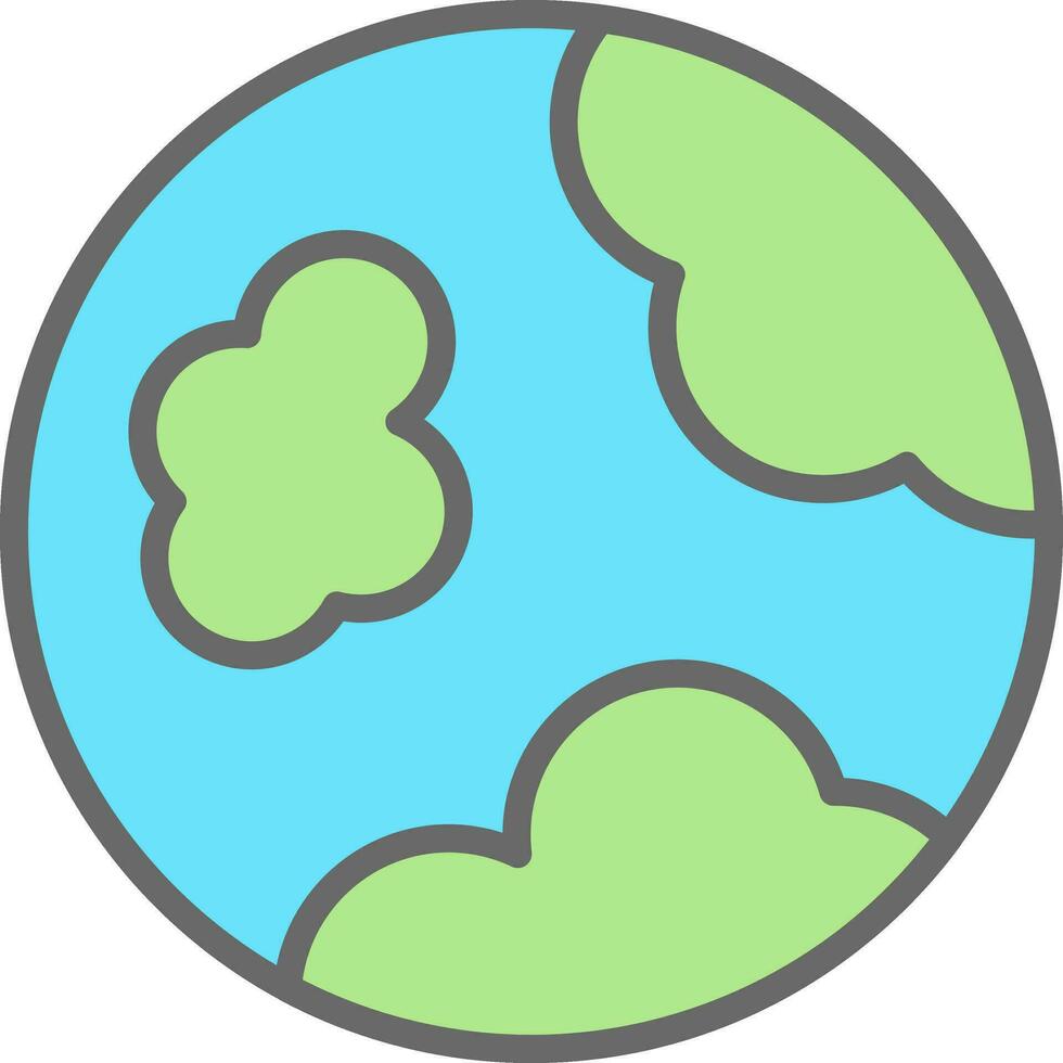 Planet Erde Vektor-Icon-Design vektor