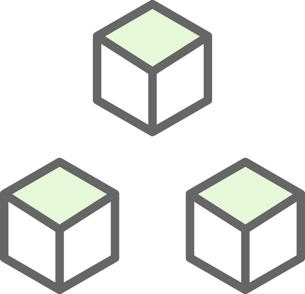 kub vektor ikon design