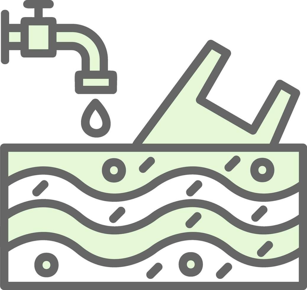 vatten förorening vektor ikon design