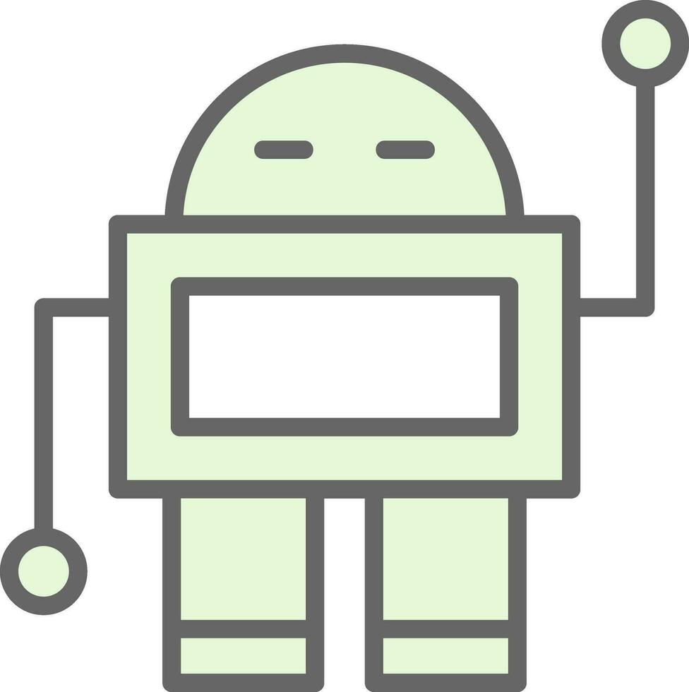 Roboter-Vektor-Icon-Design vektor