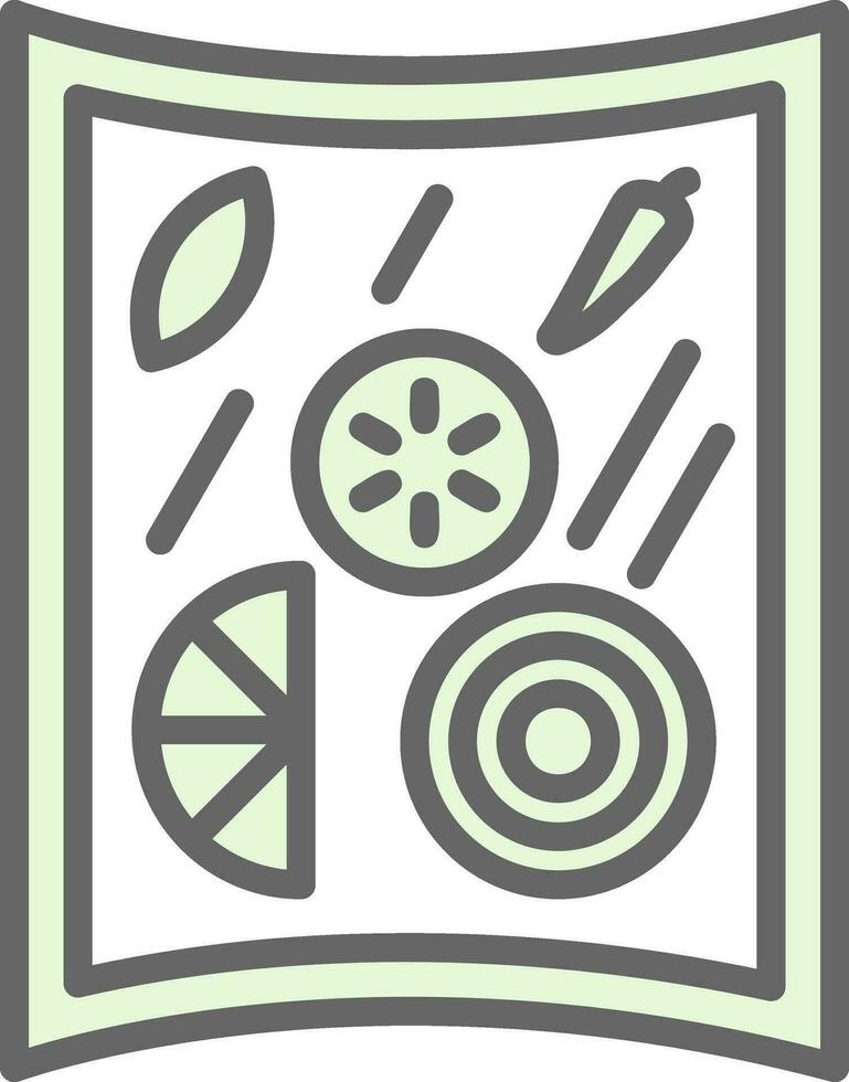 Papaya Salat Vektor Symbol Design