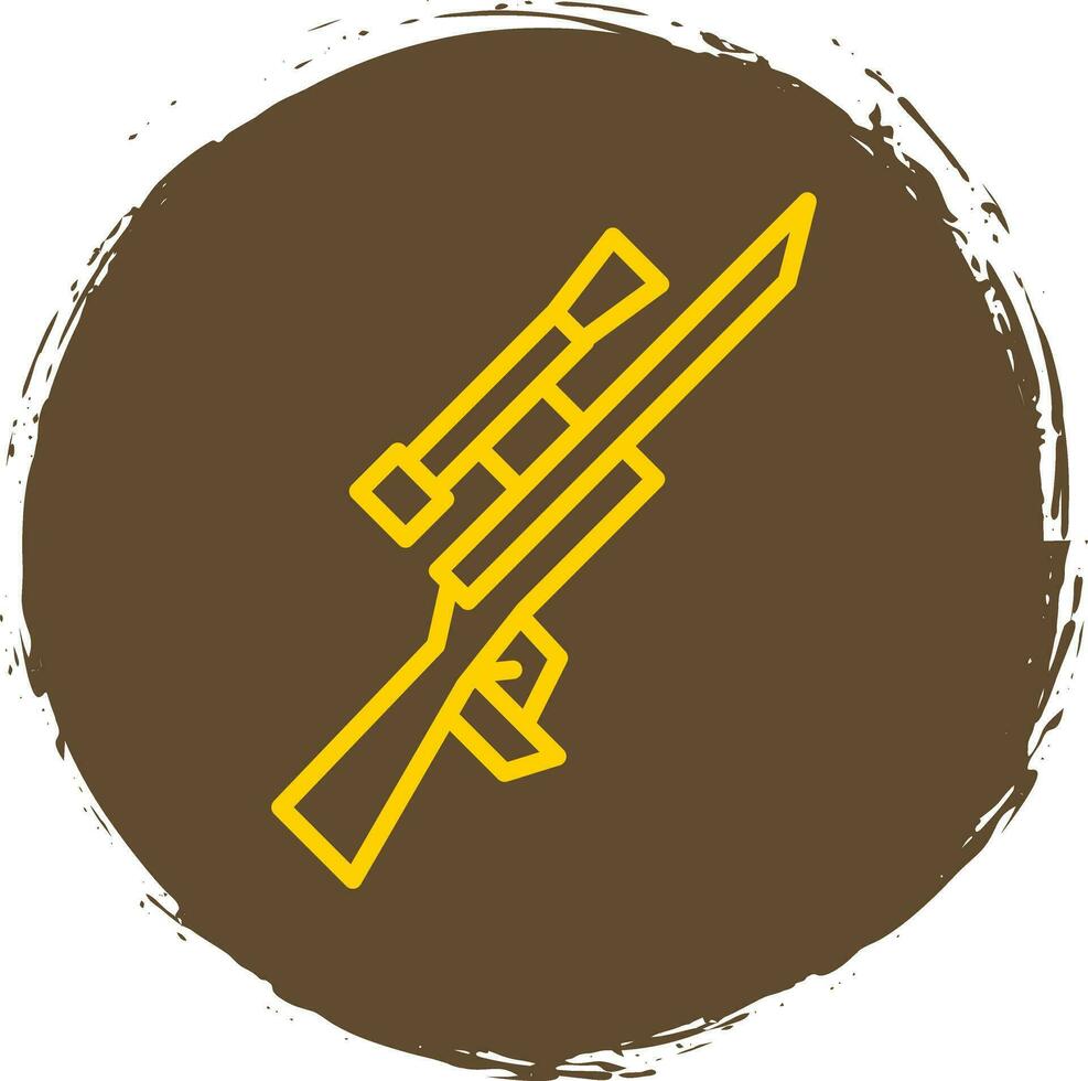 Gewehr-Vektor-Icon-Design vektor