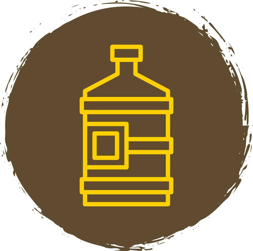 Wasserflaschen-Vektor-Icon-Design vektor