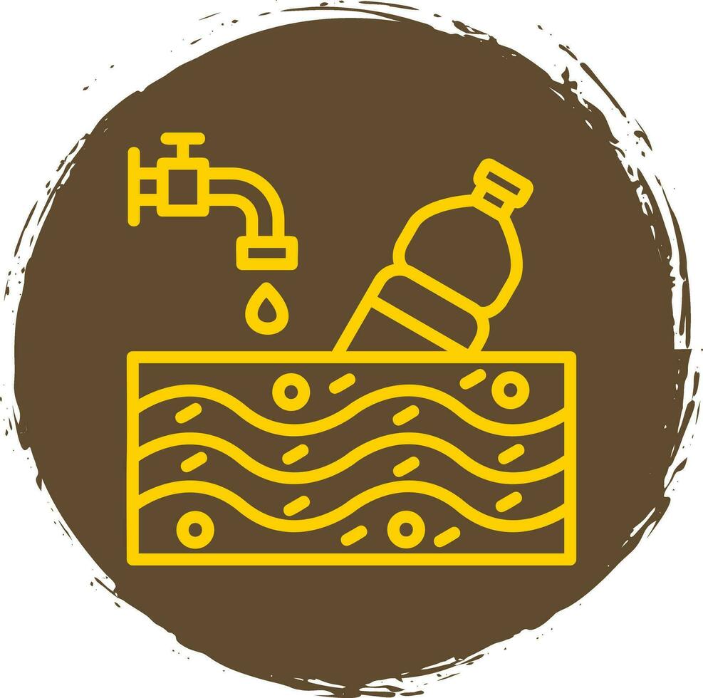 Wasserverschmutzung Vektor-Icon-Design vektor