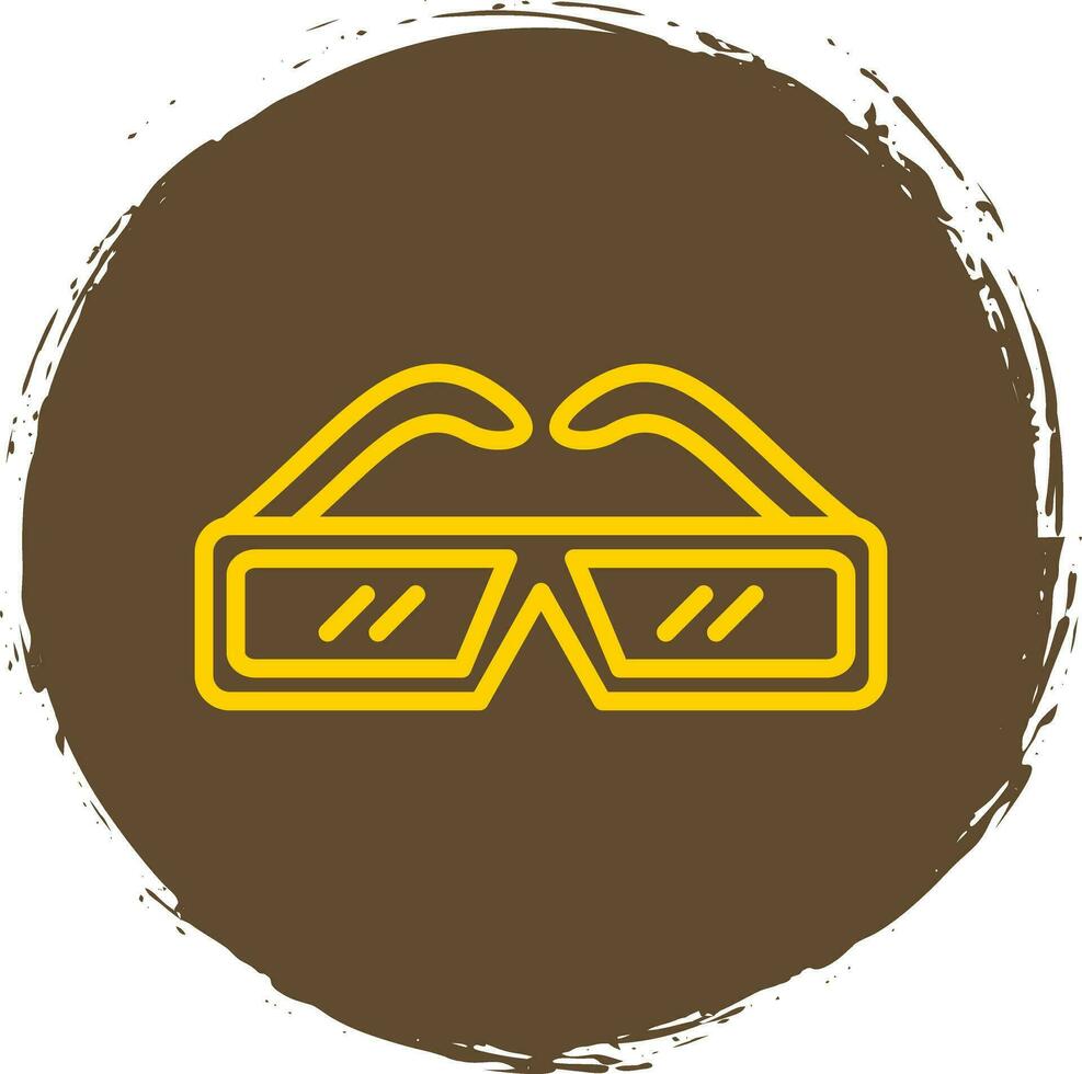 3D-Brille-Vektor-Icon-Design vektor