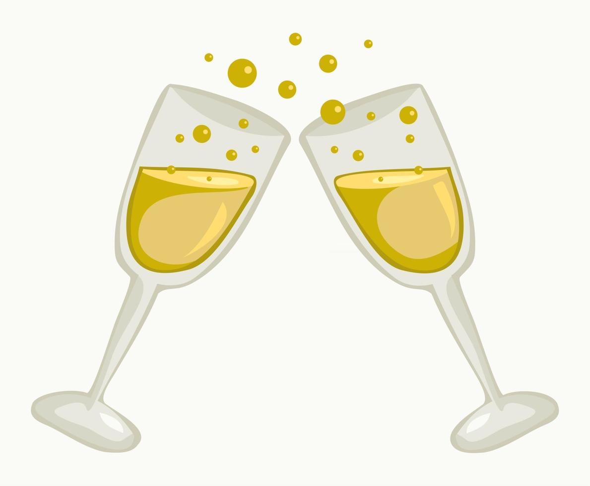 champagne rosta firande vektor