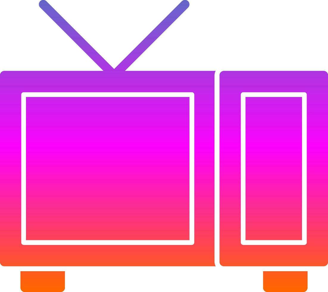 Fernseher Show Vektor Symbol Design