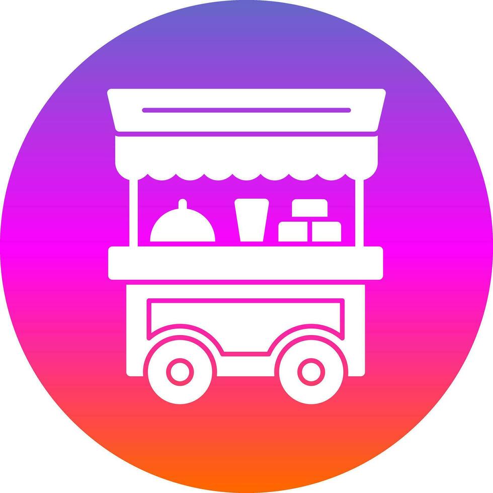Food Cart Vektor-Icon-Design vektor