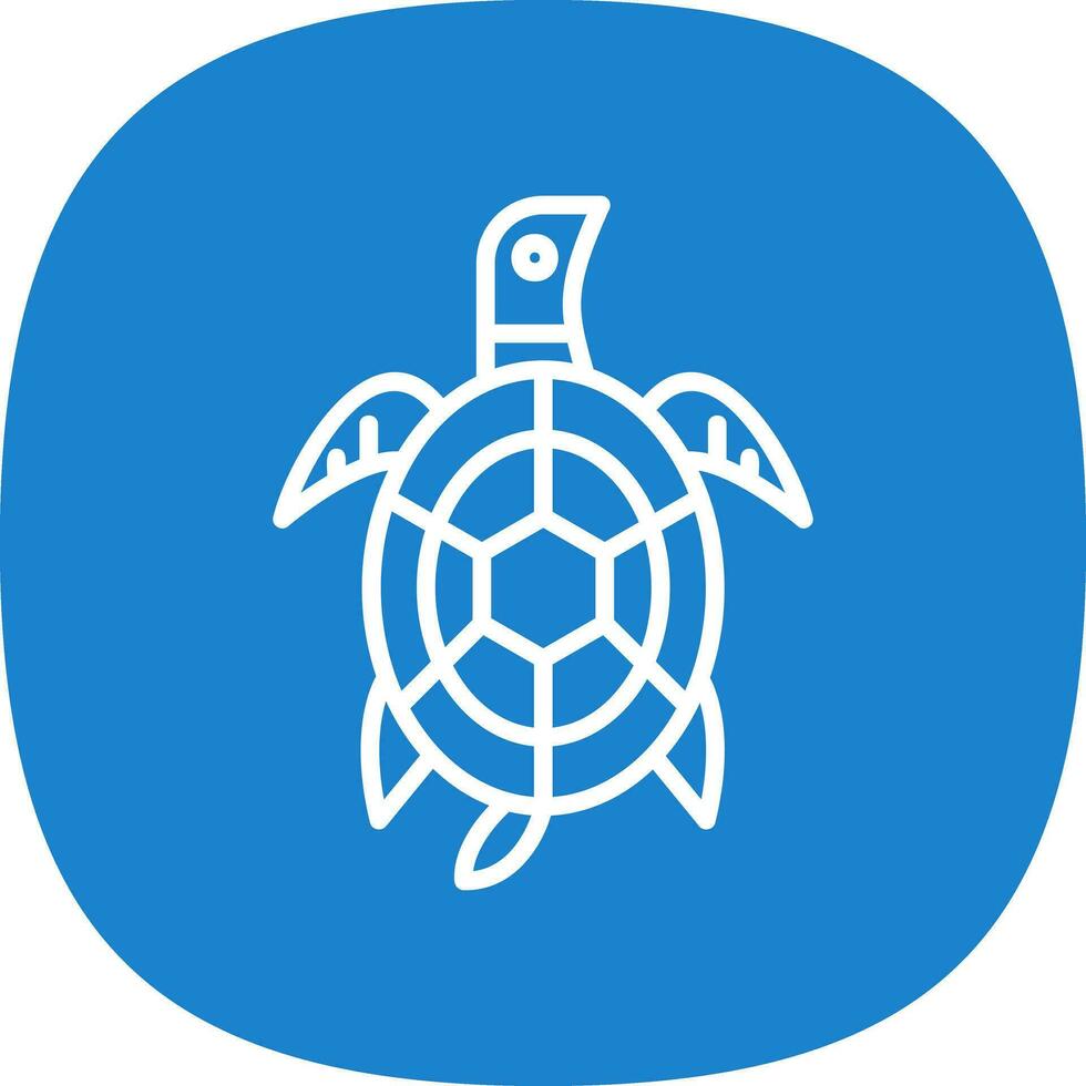 Schildkröten-Vektor-Icon-Design vektor