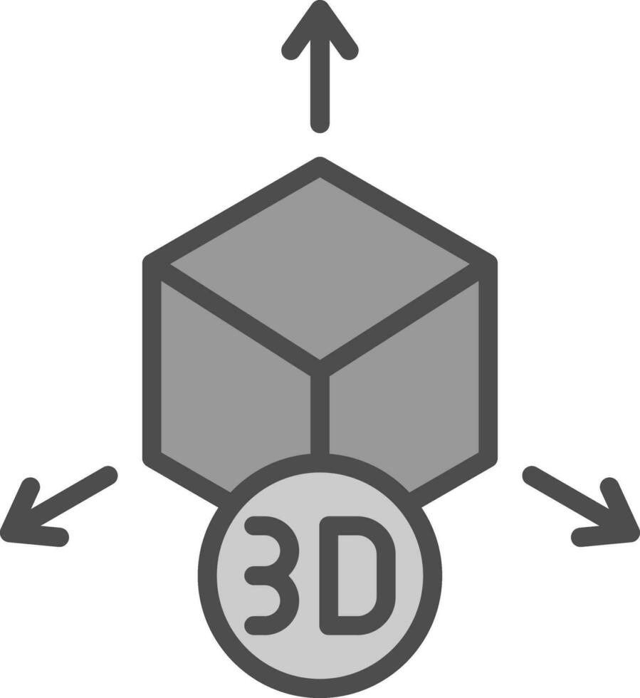 3d modell vektor ikon design