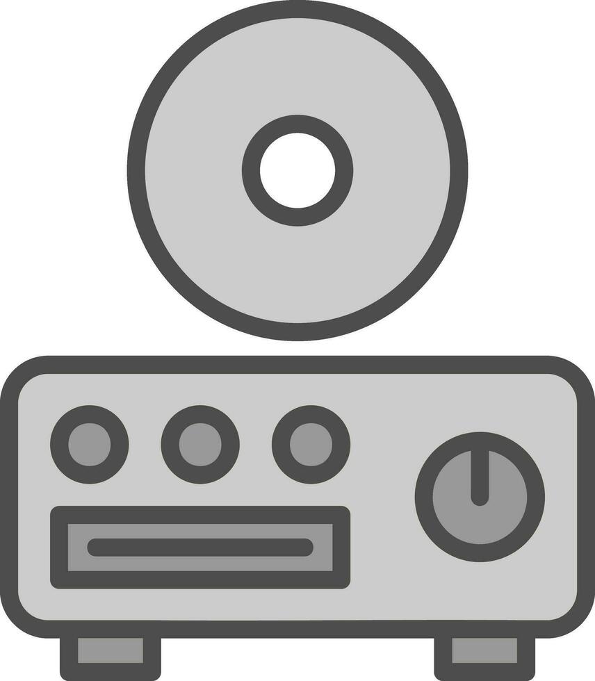 CD spelare vektor ikon design