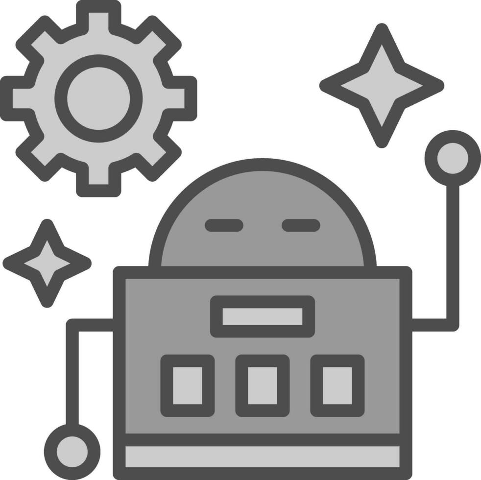 Roboter-Vektor-Icon-Design vektor