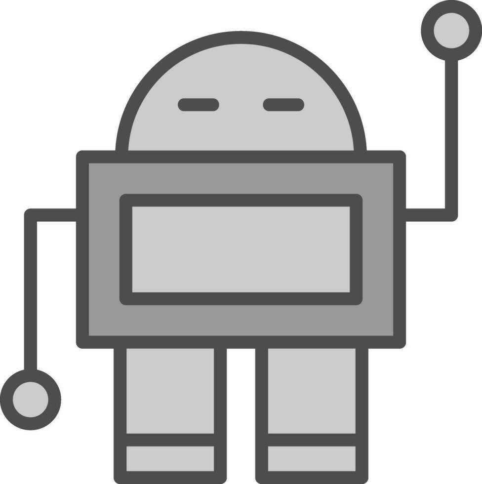 Roboter-Vektor-Icon-Design vektor