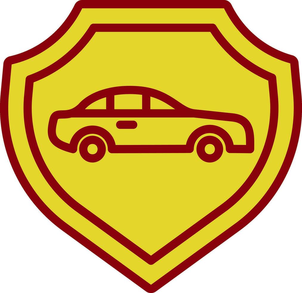 Auto Versicherung Vektor Symbol Design