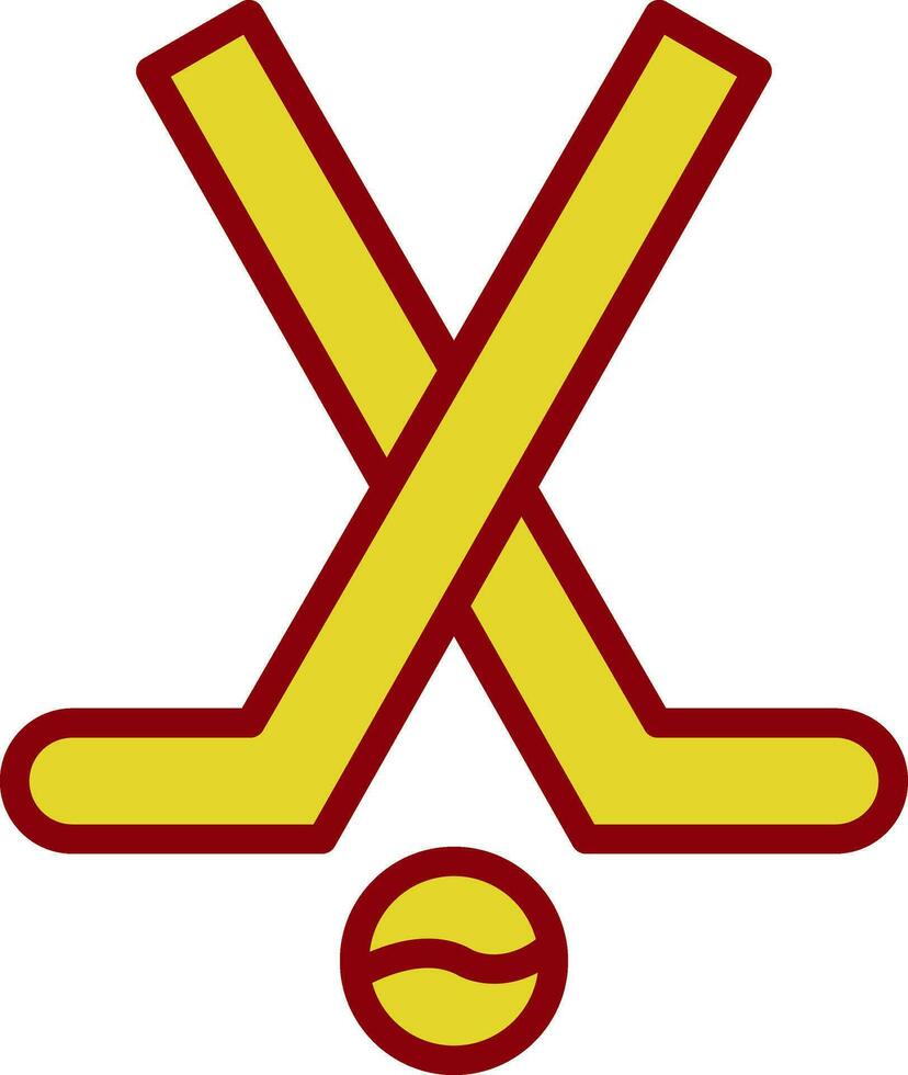 Hockeyschläger-Vektor-Icon-Design vektor