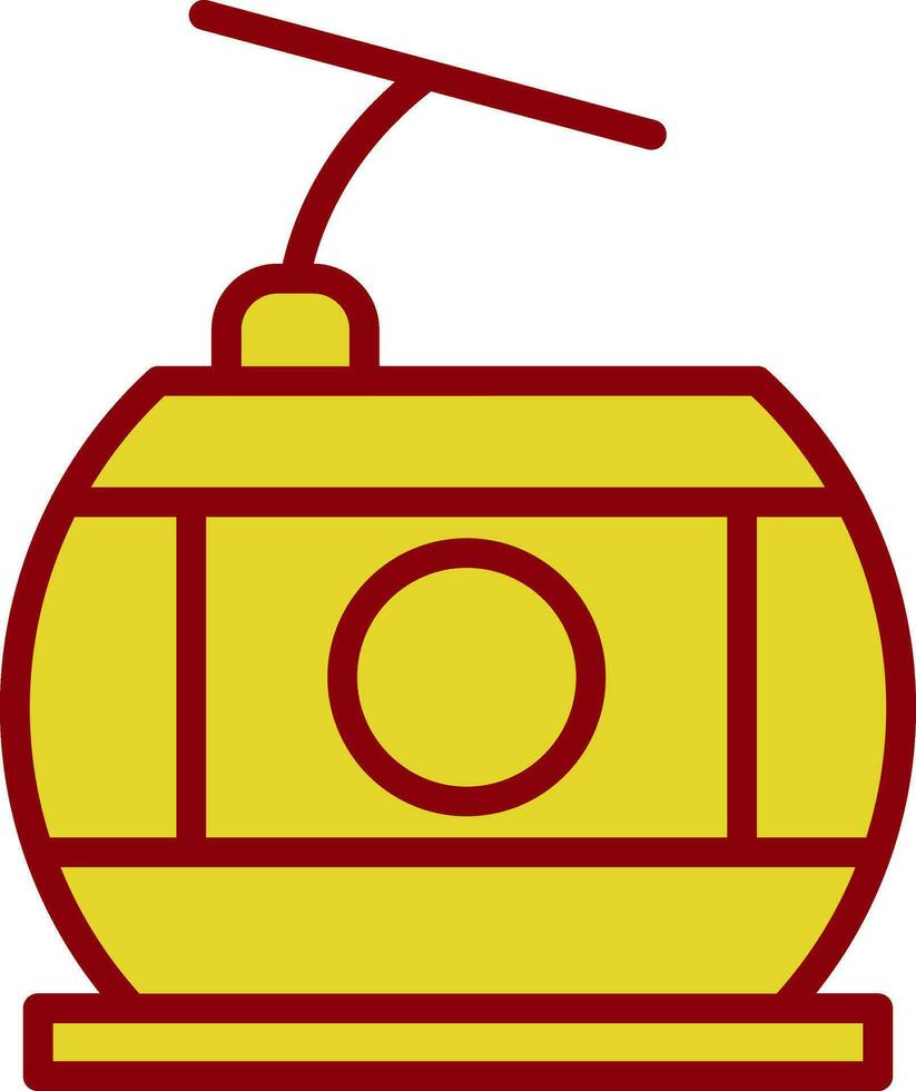 Seilbahn-Vektor-Icon-Design vektor